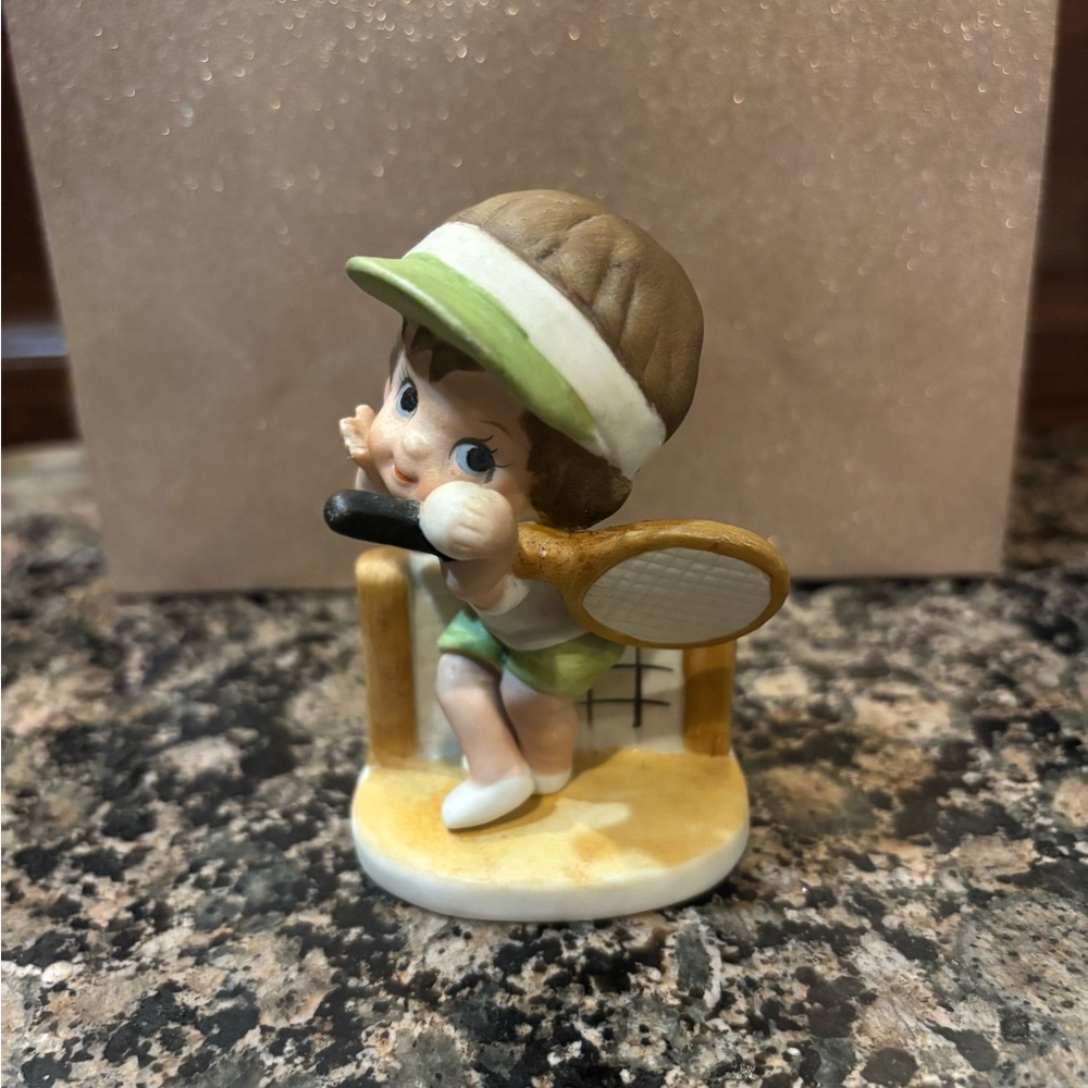Charming Tennis Player Figurine - Lefton China 02223